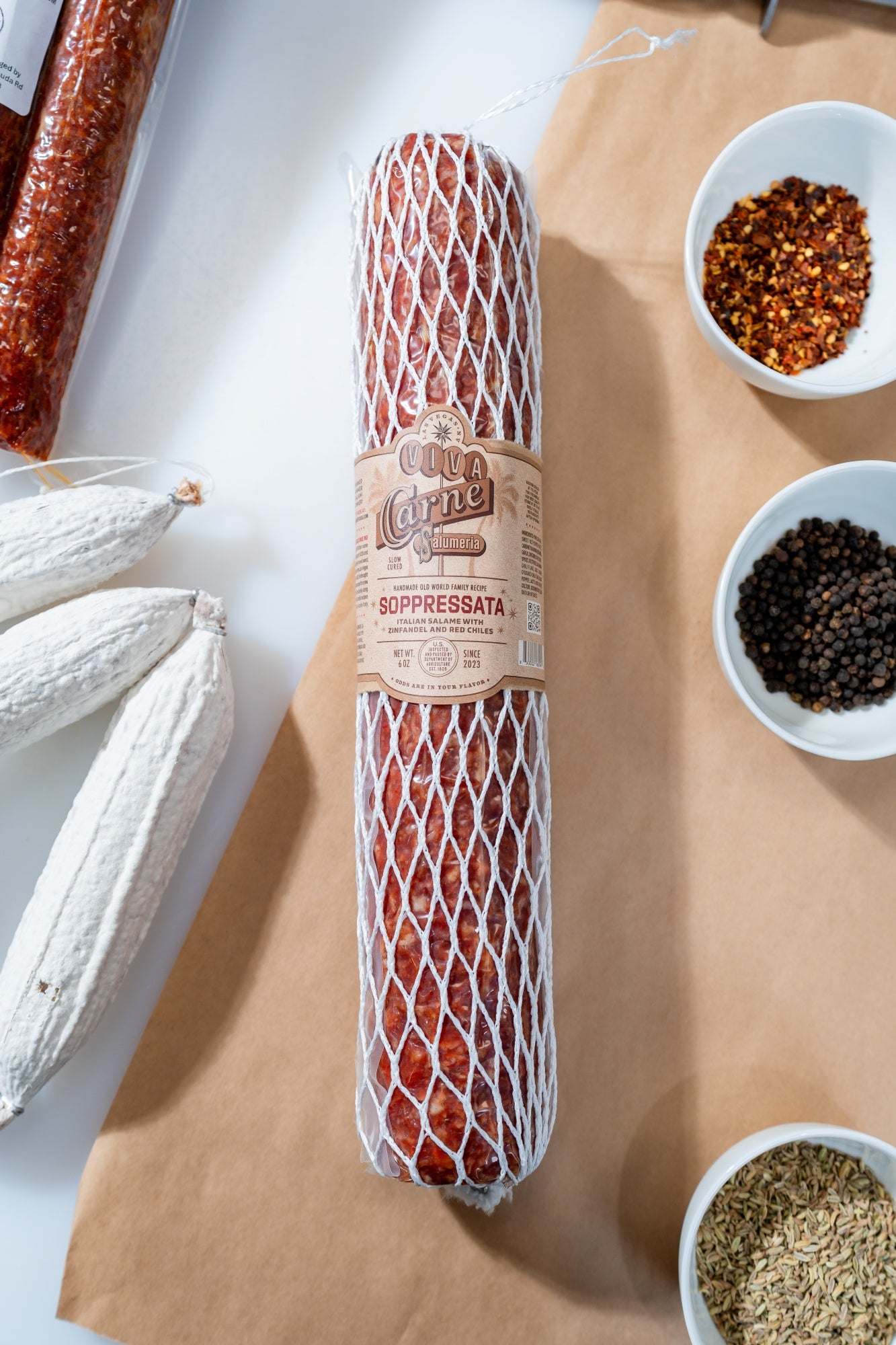 Soppressata with Zinfandel & Red Chiles
